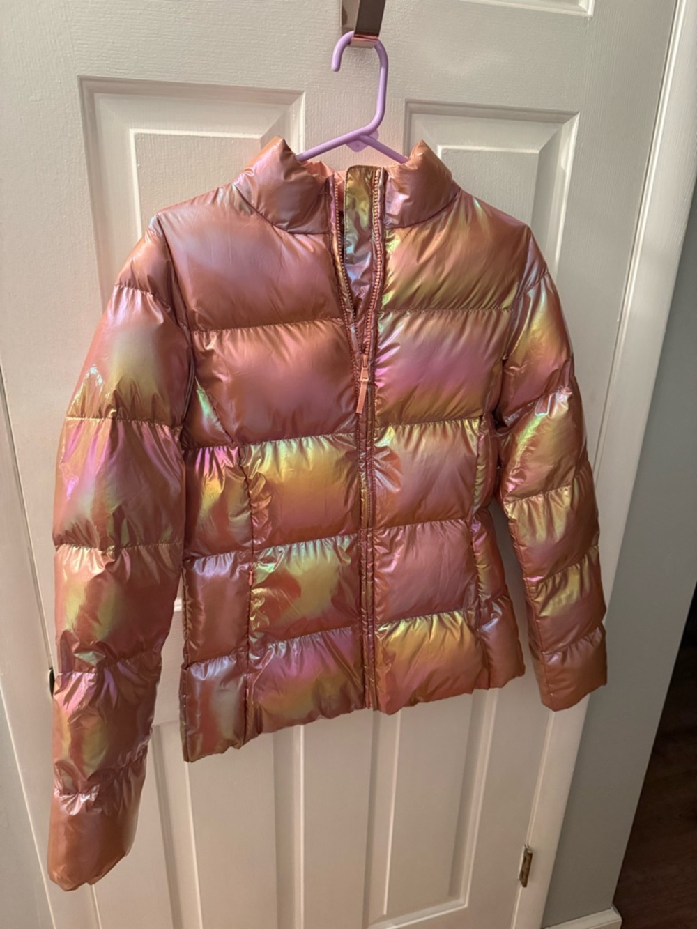 Fabletics Iridescent Rainbow Puffer Jacket - Picture 2 of 5
